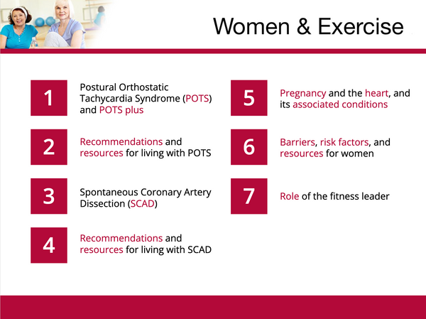 Single Module - Women & Exercise: POTS, SCAD & Postpartum